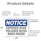 Signmission Exposed High Voltage Buss Bars Inside OSHA Notice Sign, Plastic, 24in W x 18in L, 2PK OS-2PACK-NS-P-1824-L-12283 - alternate 4